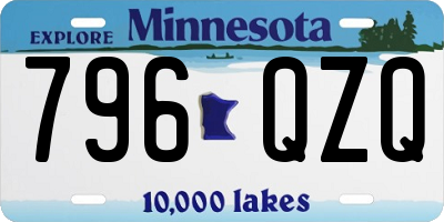 MN license plate 796QZQ