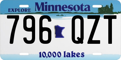 MN license plate 796QZT