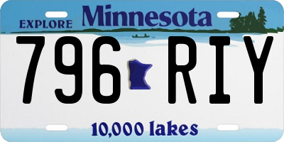 MN license plate 796RIY