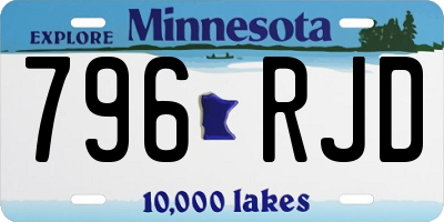 MN license plate 796RJD