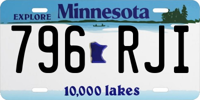 MN license plate 796RJI