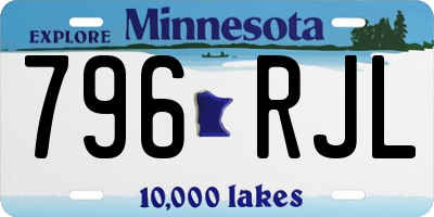 MN license plate 796RJL
