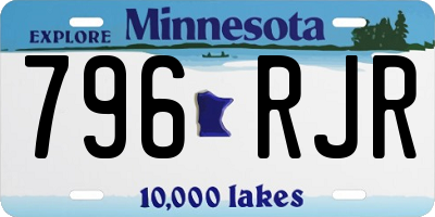 MN license plate 796RJR