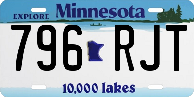 MN license plate 796RJT
