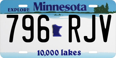 MN license plate 796RJV
