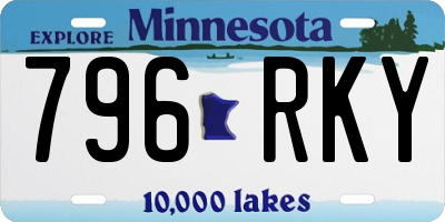 MN license plate 796RKY
