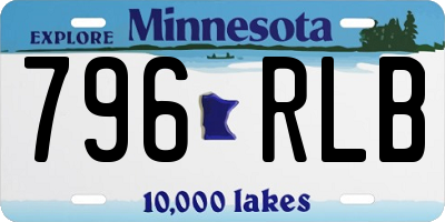 MN license plate 796RLB