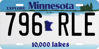 MN license plate 796RLE