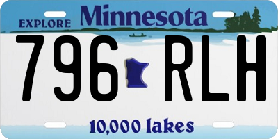 MN license plate 796RLH