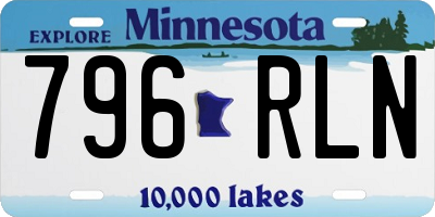 MN license plate 796RLN