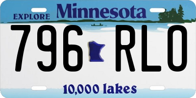 MN license plate 796RLO
