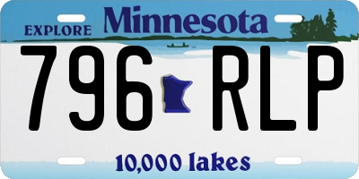 MN license plate 796RLP