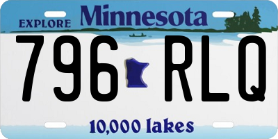 MN license plate 796RLQ