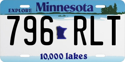 MN license plate 796RLT