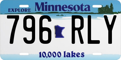 MN license plate 796RLY