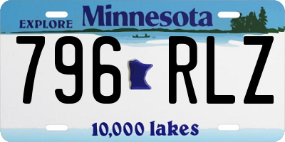 MN license plate 796RLZ