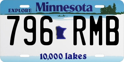 MN license plate 796RMB