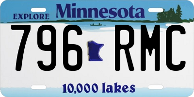 MN license plate 796RMC