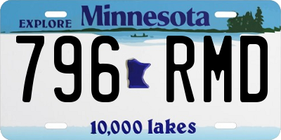 MN license plate 796RMD