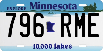 MN license plate 796RME