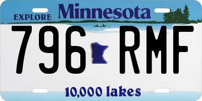 MN license plate 796RMF