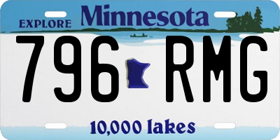 MN license plate 796RMG