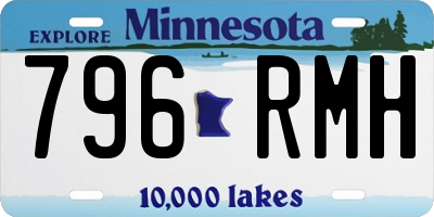 MN license plate 796RMH