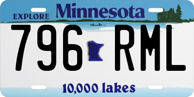 MN license plate 796RML