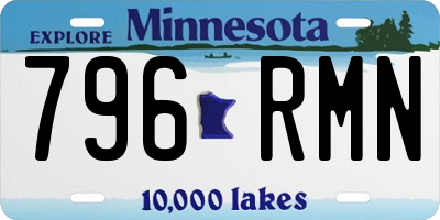 MN license plate 796RMN