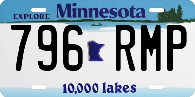 MN license plate 796RMP