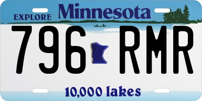 MN license plate 796RMR