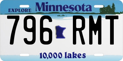 MN license plate 796RMT