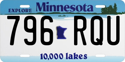 MN license plate 796RQU