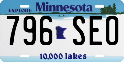 MN license plate 796SEO