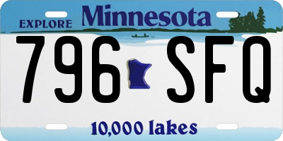 MN license plate 796SFQ