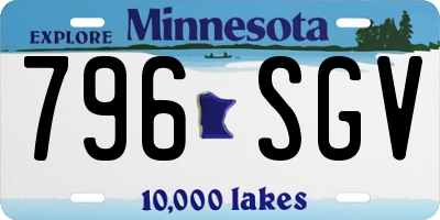 MN license plate 796SGV