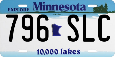 MN license plate 796SLC