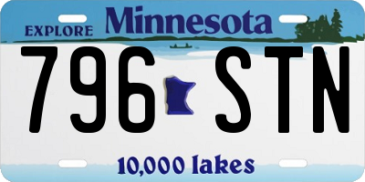 MN license plate 796STN