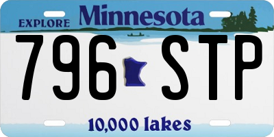 MN license plate 796STP