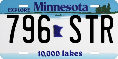 MN license plate 796STR