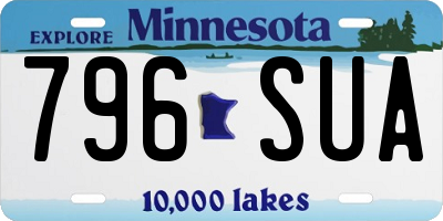 MN license plate 796SUA