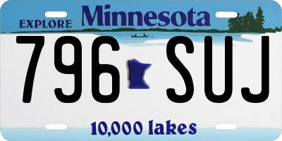 MN license plate 796SUJ