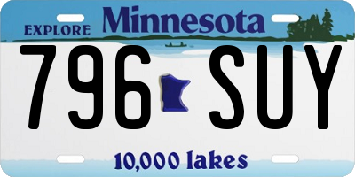 MN license plate 796SUY