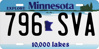MN license plate 796SVA