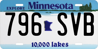 MN license plate 796SVB
