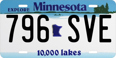 MN license plate 796SVE