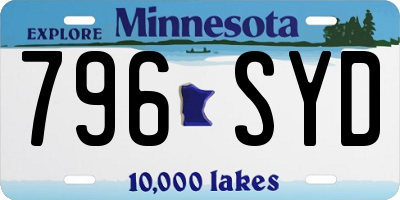 MN license plate 796SYD