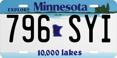 MN license plate 796SYI