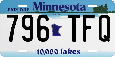 MN license plate 796TFQ