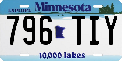 MN license plate 796TIY